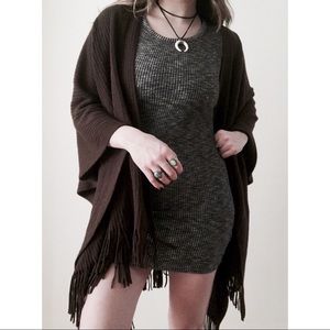 Mineral Wash Ribbed Mini T-Shirt Bodycon Dress